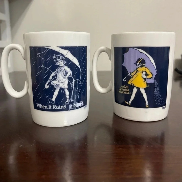 Morton Salt Coffee Mugs Made in Japan - Picture 2 of 9